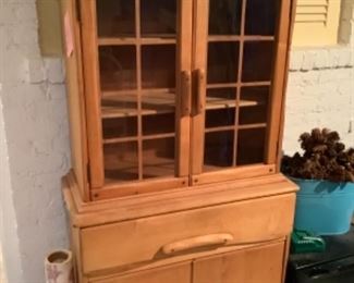Maple China cabinet