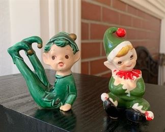 Vintage Ries Japan ceramic pixies 