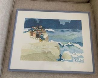  "Late Boat" by Rie Munoz Limited Framed Print 