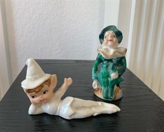 Vintage Ries Japan ceramic pixies 