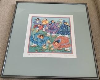 "A Berry Gathering" by Barbara Lavallee signed limited Framed Print 