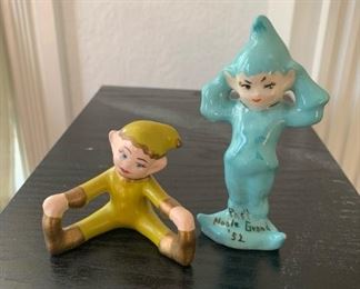 Vintage Ries Japan ceramic pixies 
