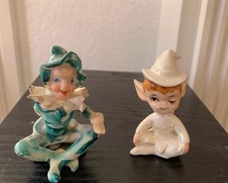 Vintage Ries Japan ceramic pixies 