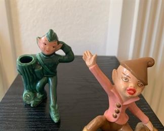 Vintage Ries Japan ceramic pixies 