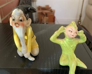 Vintage Ries Japan ceramic pixies 