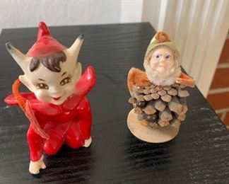Vintage Ries Japan ceramic pixies 