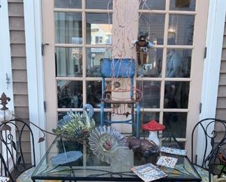 garden art, patio furniture