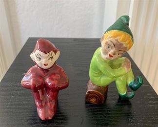 Vintage Ries Japan ceramic pixies 