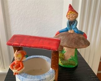 Vintage Ries Japan ceramic pixies 