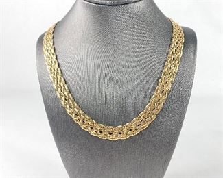 14 K Gold Braided 16" Necklace 25.1 g