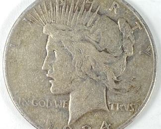 1934 S Peace Dollar