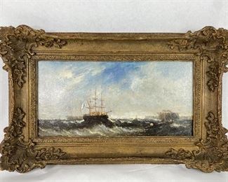 Antique Oil On Canvas Painting (English c.1875)