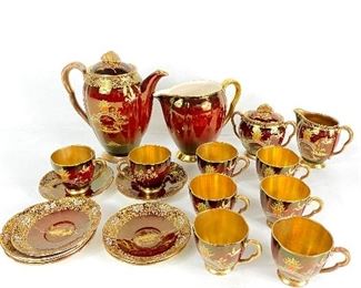 Carlton Ware Rouge Royale Tea Set