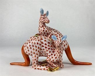 Herend Double Kangaroo Fishnet Porcelain
