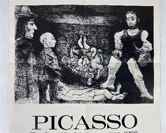 Scarce 1968 Picasso Poster J.L Hudson Gallery