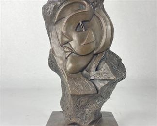 Ray Mondo Signed Bronze Statue 14" Tall