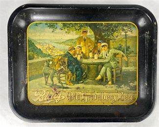Antique Blatz Old Heidelberg Beer Tray