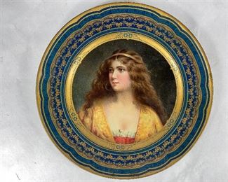 Antique 1907 Meek Company Tin Tray Plate