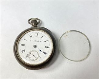 Columbus Watch Co. Coin Silver Pocket Watch