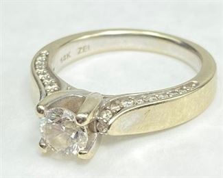14K Gold & 1CT Diamond Solitaire Engagement Ring