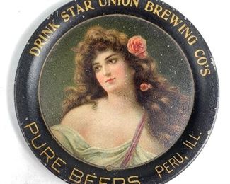 Antique Star Union Brewing Co. Tin Tray