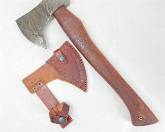 15" Damascus Steel Axe Hatchet
