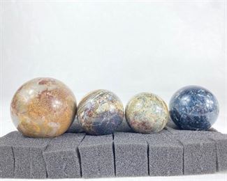 (4) Pietersite Spheres