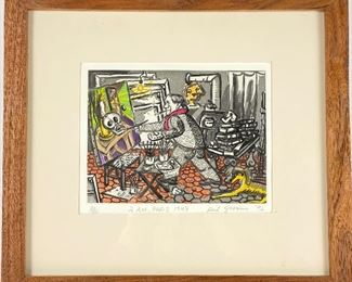 Red Grooms Limited Edition Lithograph #20/50