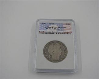 Lot 068
1899 Liberty Head silver half dollar