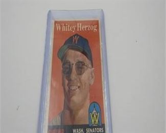 Lot 165
1958 Topps Whitey Herzog card