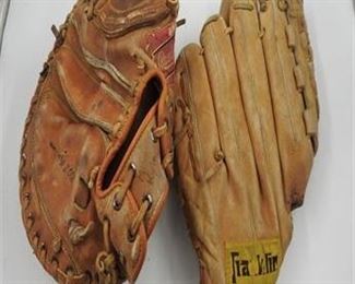 Lot 171
Lot of two baseball gloves