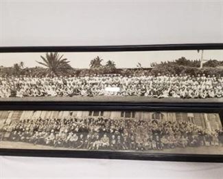 2 Framed Yard Long Photographs ~ one is dated 1929