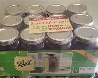 3 Cases of NEW Ball Glass Mason Jar With Lid & Band, Wide Mouth, 32 Ounces, 12 Count