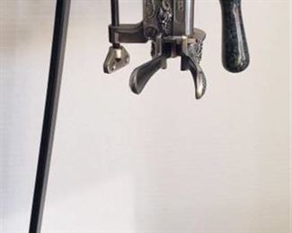 Estate Wine Bottle Opener w/Marble Base ~ 7 x 12 x 23.5 in. tall