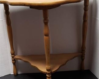 Half Moon Accent Table ~ 24 x 12 x 23 in. tall ~ need to be tightened