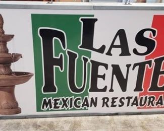 Lighted Can Commercial Sign ~ 97 in. x 48.5 in. x 8 in. deep HEAVY ~ BRING HELP TO LOAD OUT ~ 3 TO 4 PEOPLE