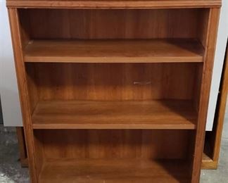 Heavy Laminated Particle Board Bookcase w/adjustable shelves ~ 35.5 x 12.5 x 45 in. tall