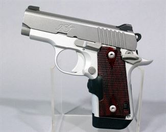 Kimber Micro 380 .380 Auto Pistol SN# P0080441, Grip Laser, 2 Total Mags, Soft Pouch And Paperwork, In Original Box