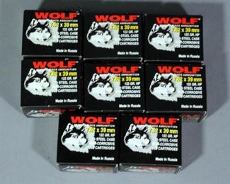 Wolf 7.62x39mm Ammo, Approx 160 Rds, Local Pickup Only