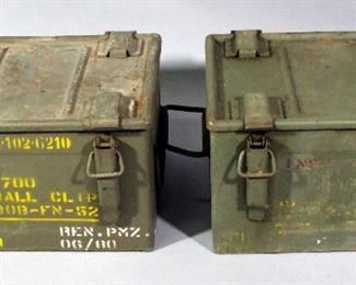 Metal Double-Handled Ammo Cans, Qty 2