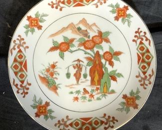 Antique Imari Porcelain Ceramic Plate