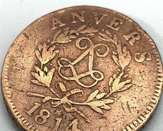Antique Collect. Bronze Medal Monnaie Obsidionale