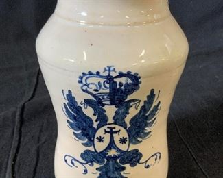 TALAVERA Ceramic Painted Griffin Vase, Spain