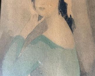 MARIE LAURENCIN Signed Lithograph Artwork