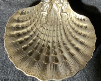 Scallop Shell Sterling Silver Trinket Dish