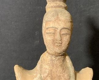 Asian Ceramic Statue of Man Praying