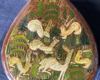 Lot 3 Asian Lacquered Trinket Boxes, Animals