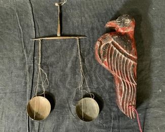 Vintage Bird Box with Scale