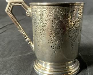 Vintage FENTON BROS Sterling Silver Cup