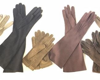 Lot6 HERMÈS & More Ladies Earth Toned Gloves